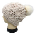 Modische Doppel-Spieler Hand Knit Chunky Hat